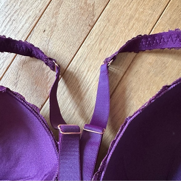 Savage X Fenty Lace Overlay Underwire Racerback Bra 40D New - Picture 3 of 8